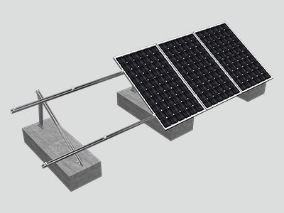 Flat Roof Triangular Elevated Mounting System