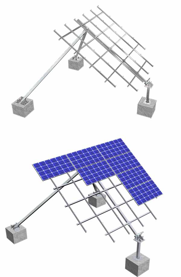solar panel pole mount tracking