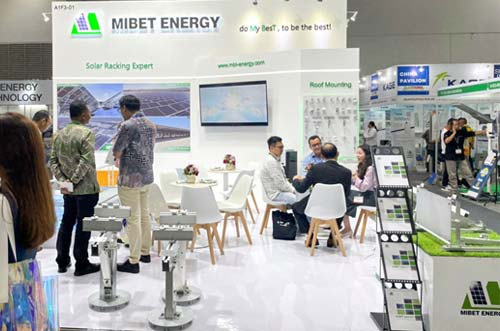 Mibet at Solartech Indonesia Exhibition