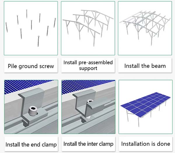 solar array mounting racks