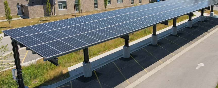 Solar Carports for Convenient EV Charging