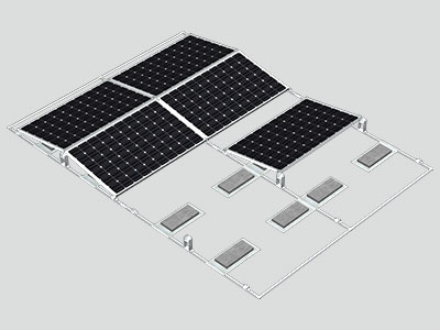 Flat Roof Solar Ballasted Mounting System