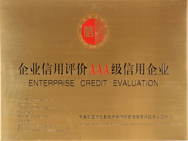 Credit evaluation AAA Enterprise