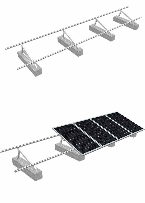 flat roof solar mount