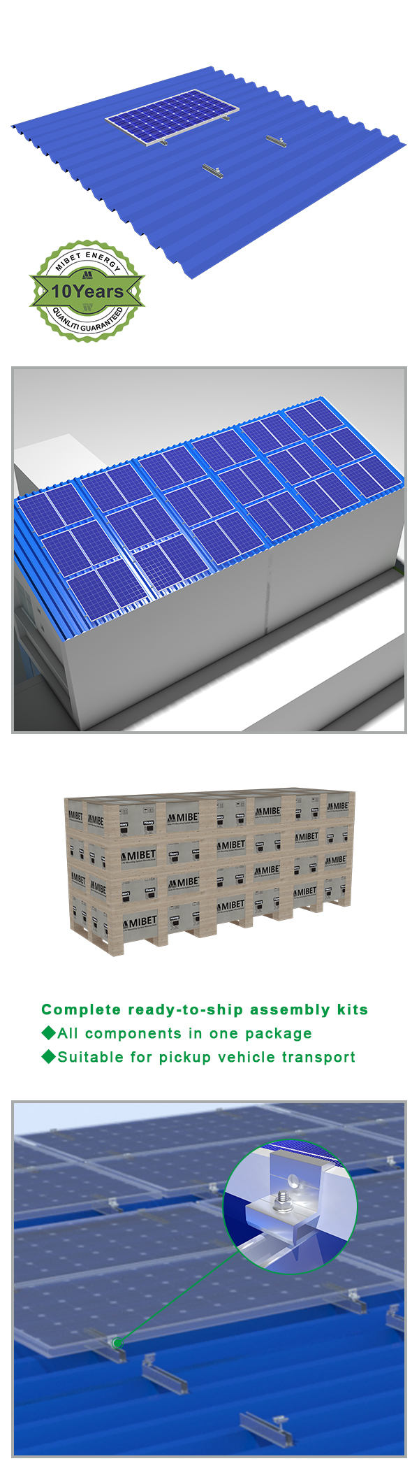 solar panel rail mounting system