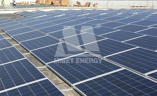 Drilling Free Solar Mounting System for Flat Roof