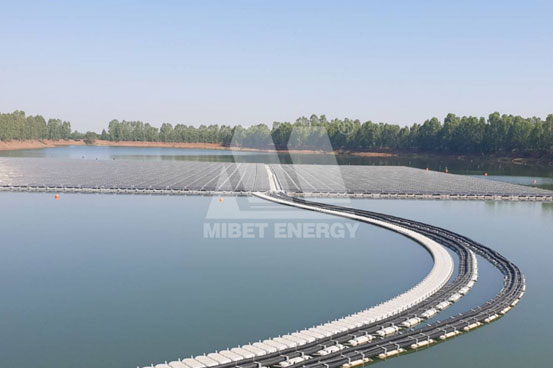 Mibet Energy's constructed PV Floating Systems of 1.5MW On-grid in Thailand