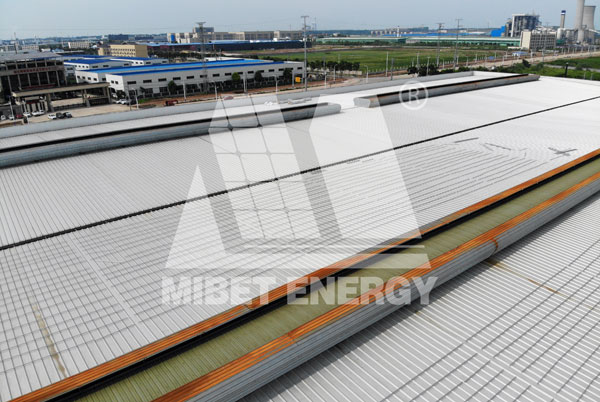 A 17.5MW Metal Roof PV Project Supplied by Mibet Energy Eases the Worry of Enterprise about Electricity Consumption