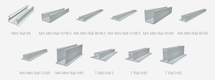 Mini-Rail Kit for Metal Roof PV Projects