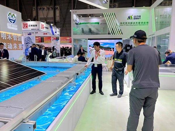 Media interview with Mibet Floating Solar System G5A products