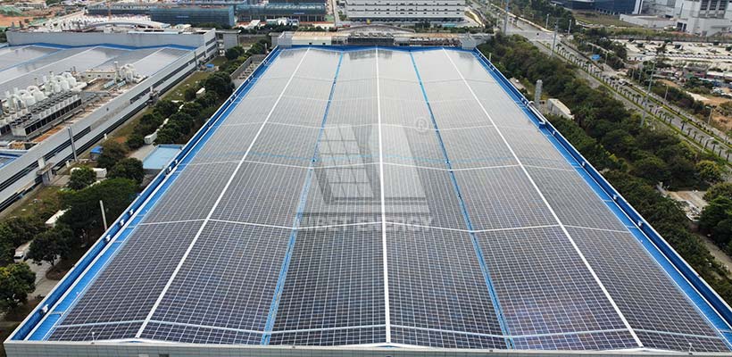 21MW Xiamen, China Metal Rooftop Solar Project